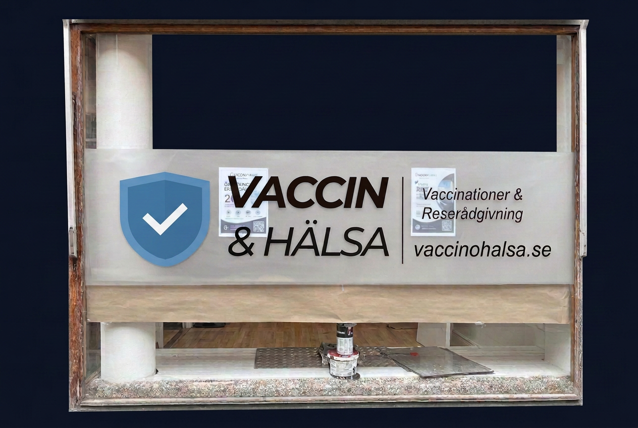 Vaccin & Hälsa – Akrylskylt av Inchprint